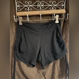 “I See” Eye High Waisted Adjustable Strappy Ruched Booty Mini Spandex Shorts